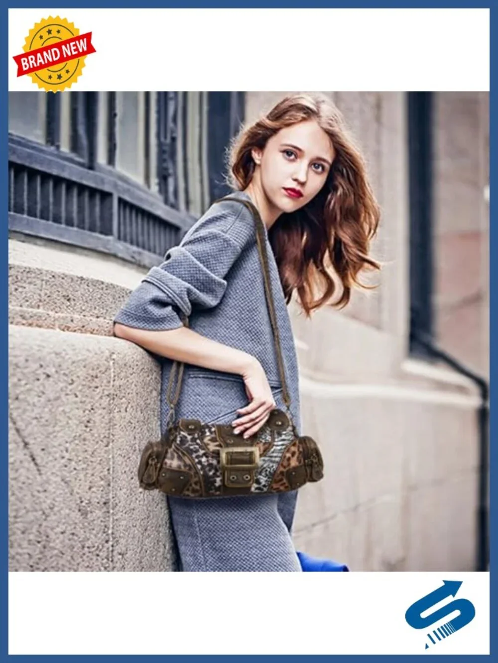 Vegan Leather Hobo Purse for Women, Crossbody Shoulder Handbag Y2K Multi-Pocket